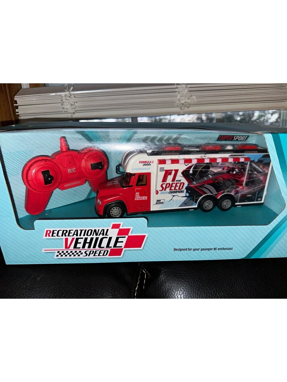 Recreational Vehicle Speed 1:12 RC Truck 6WD Brushed Electric RTR F1 Red